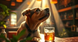 Dog in a Bar