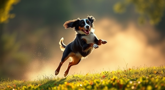 Springer Spaniel Jumping